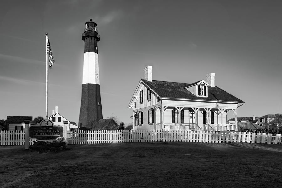 Lighthouse Photograph - Tybee Island Museum by Norma Brandsberg
