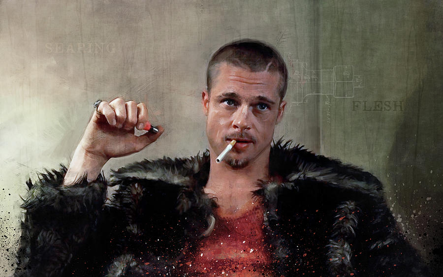 Tyler Durden Is Born - Fight Club Painting by Joseph Oland - Pixels