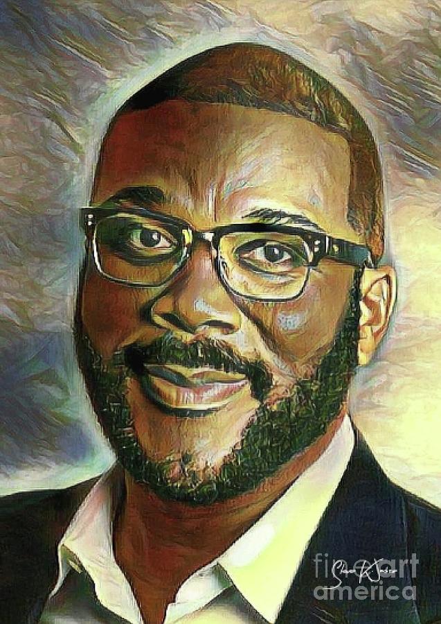 Tyler Perry Portrait Digital Art by Steven Jackson Pixels