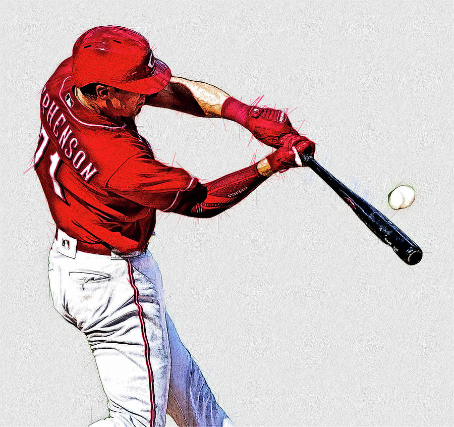 Tyler Stephenson - Catcher - Cincinnati Reds Digital Art by Bob