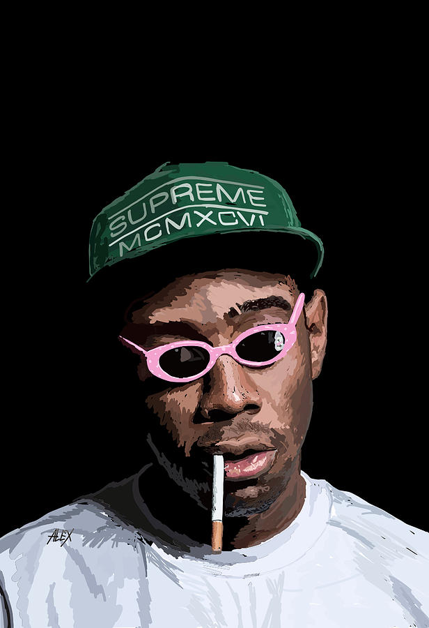 Tyler the Creator Photoshoot Simplistic Drawing Pin for Sale by 420igor