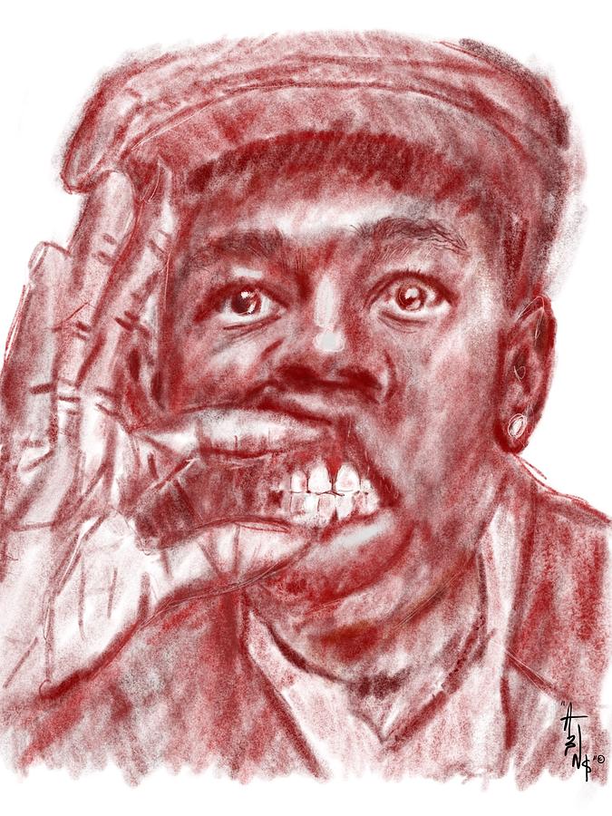 Tyler the Creator red charocal Drawing by Myniya Leandre - Pixels