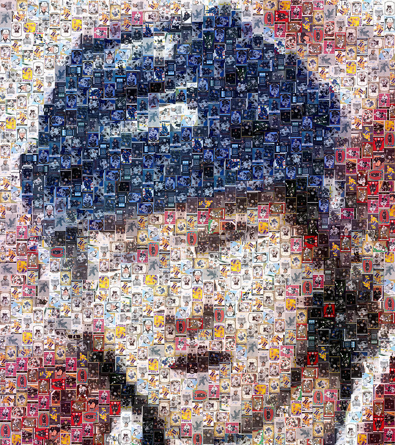 Tyler Toffoli game portrait Mixed Media by Hockey Mosaics