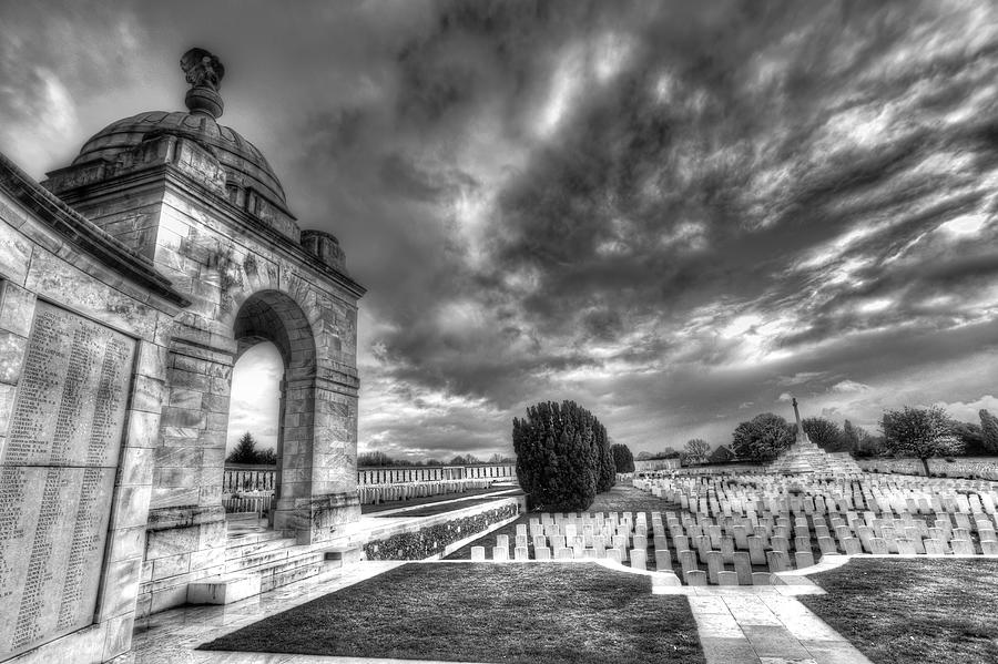 Tyne Cot Cemetery Photograph - Tyne Cot Military Cemetery          V3 by David Pyatt
