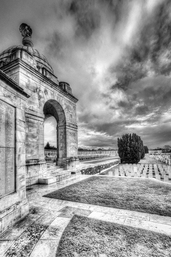 Tyne Cot Cemetery Photograph - Tyne Cot Military Cemetery          V7 by David Pyatt