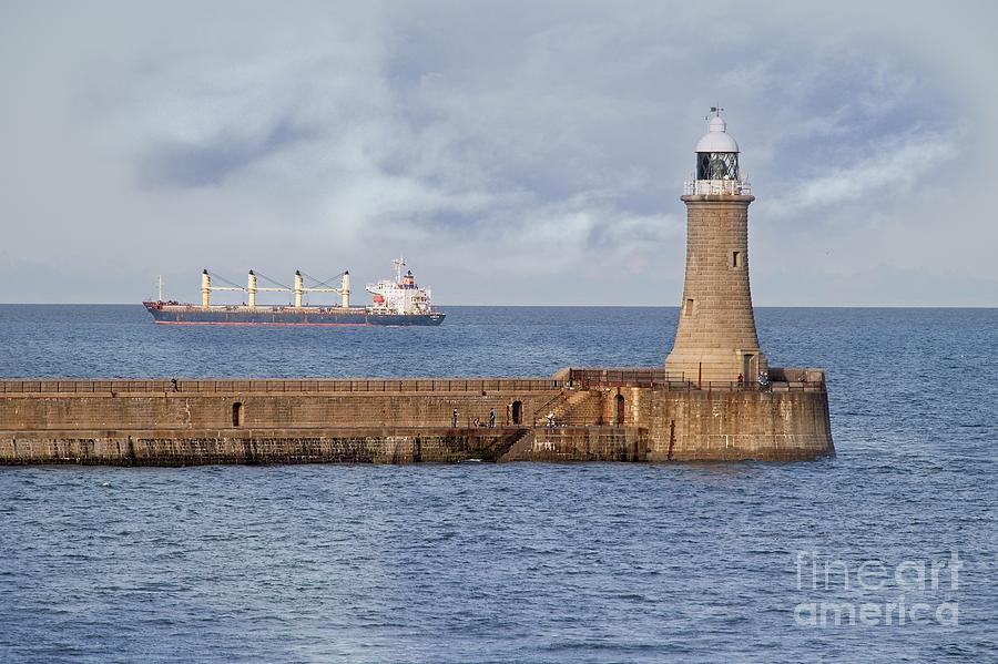 Tynemouth Lighthouse and North Pier   Photograph by Martyn Arnold