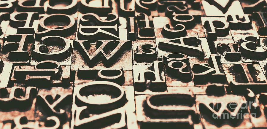 Type Archive Photograph by Jorgo Photography