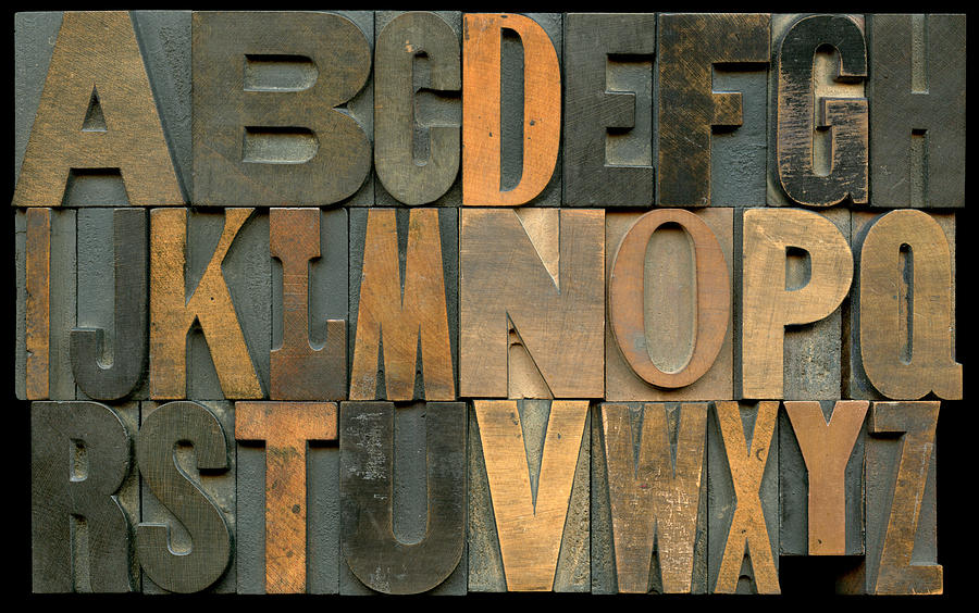 Typesetting Blocks Photograph by Njw1224