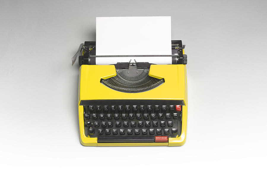 Typewriter With Copy Space Photograph by Peter Dazeley