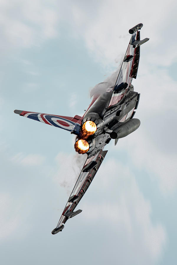 Typhoon Display Jet Afterburner Digital Art by Airpower Art