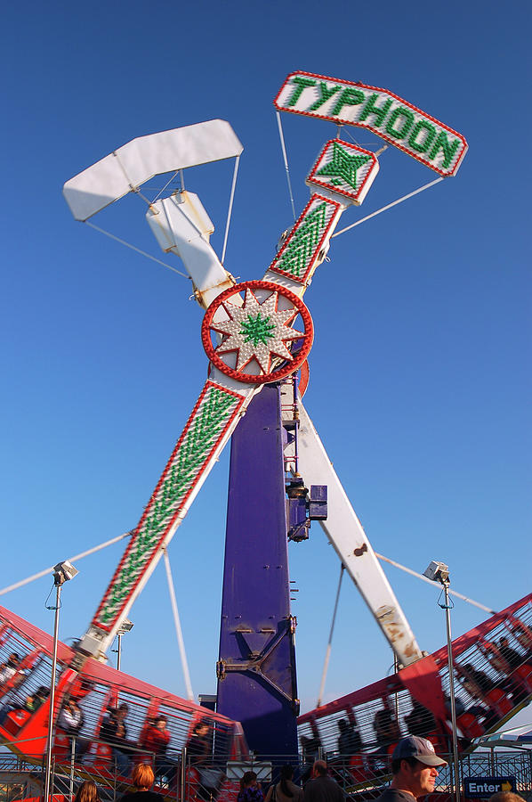 Typhoon Ride at Santa Cruz Photograph by James Kirkikis - Fine Art America