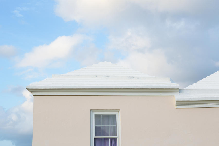 Typical Bermuda architecture and sky Photograph by Sasha Weleber