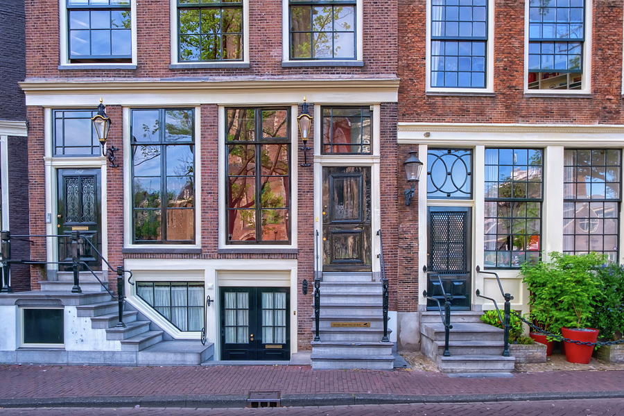 Typical buildings facade in Amsterdam, Netherlands Photograph by Elenarts - Elena Duvernay photo