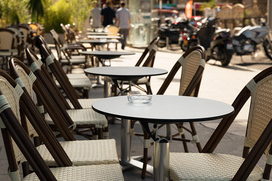 Typical café terrace, France Photograph by Jean-Marc PAYET