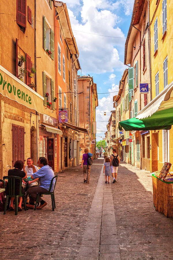 Typical medieval street in Provence Photograph by Tatiana Travelways ...