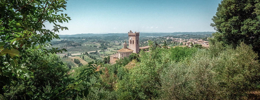 Typical Tuscan landscape in San Miniato Photograph by Benoit Bruchez