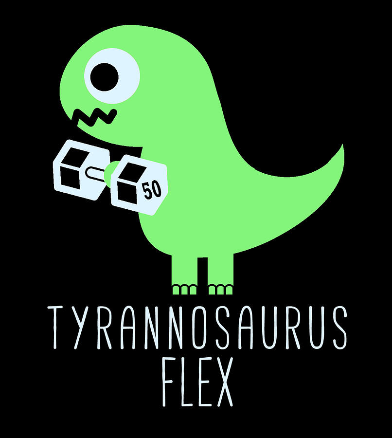 Dinosaur Digital Art - Tyrannosaurus Flex by Jacob Zelazny