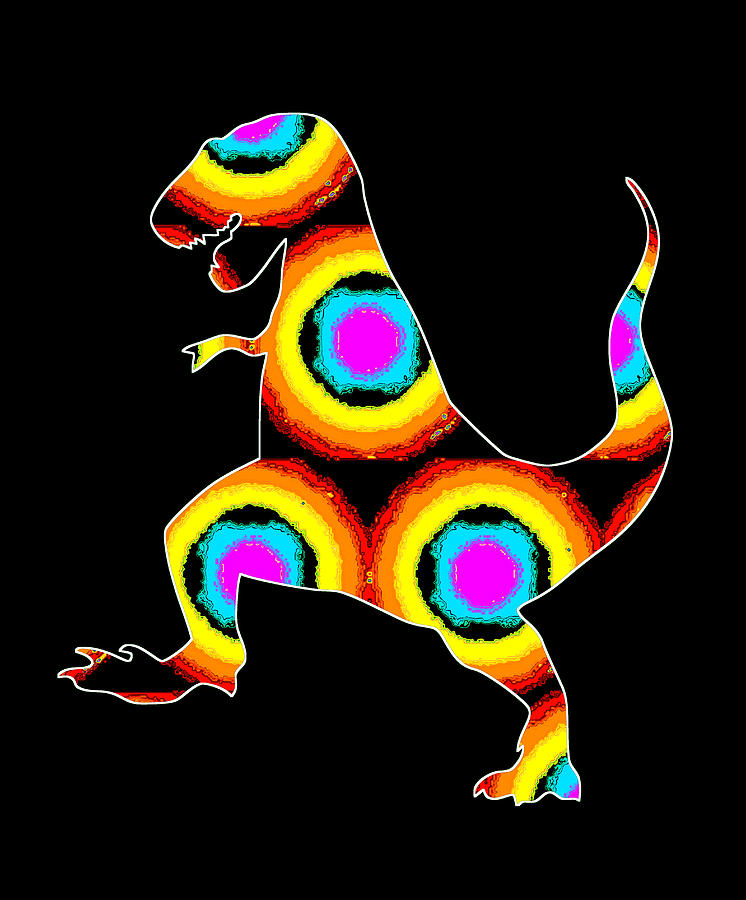 Tyrannosaurus Rex T REx 10 Digital Art by Lin Watchorn