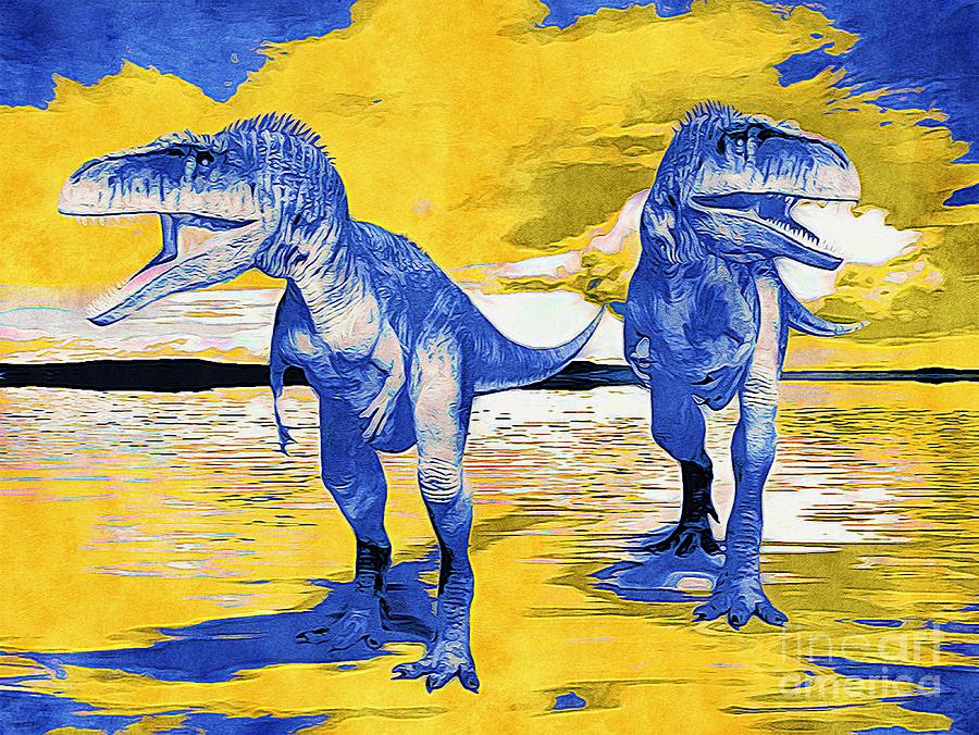 Tyrannotitan Dinosaur Digital Art 01 Digital Art by Douglas Brown