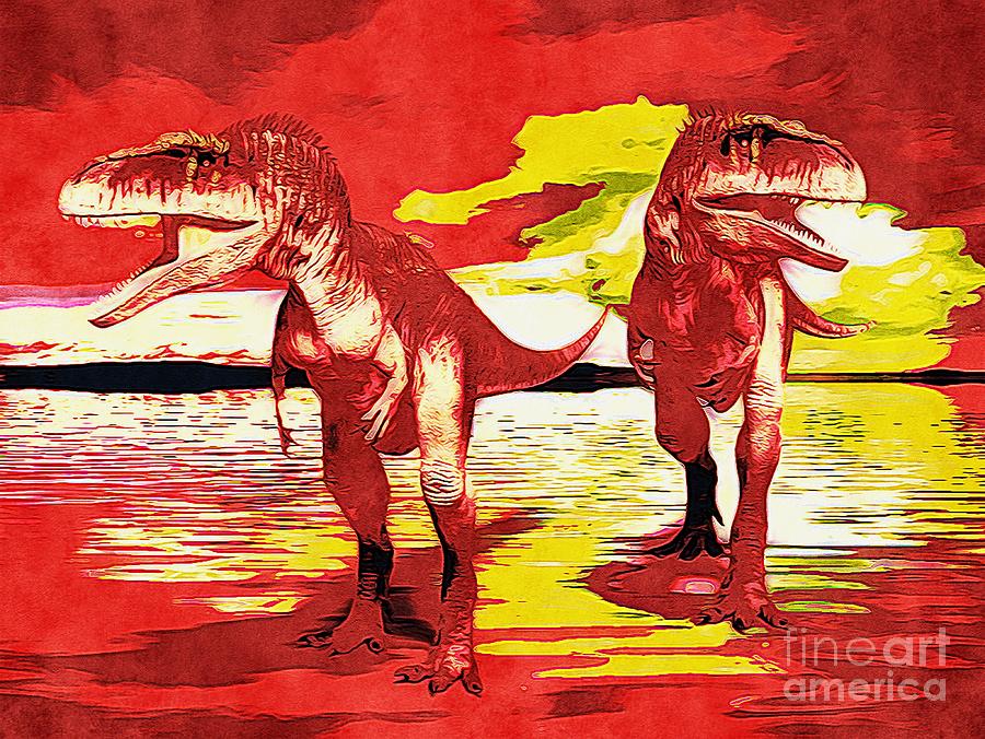 Tyrannotitan Dinosaur Digital Art 02 Digital Art by Douglas Brown