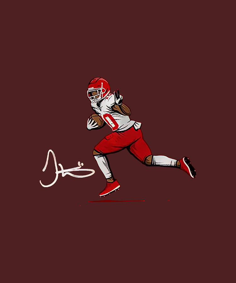 Tyreek Hill Deuces Digital Art by Kha Dieu Vuong