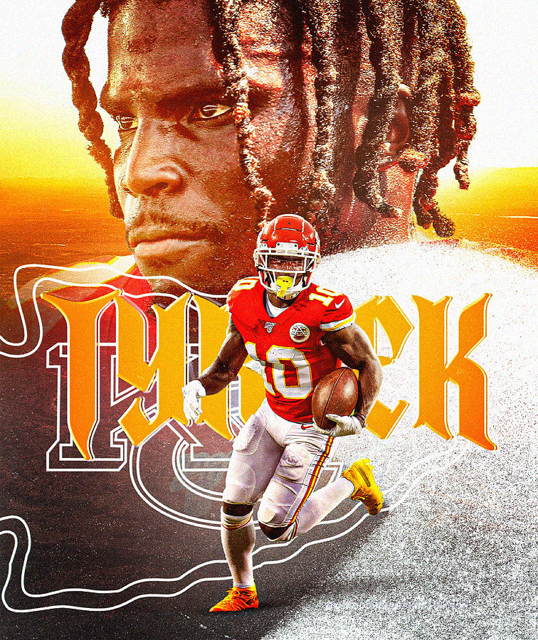 TYREEK HILL Poster Football Digital Art by Lucas Miller | Fine Art America