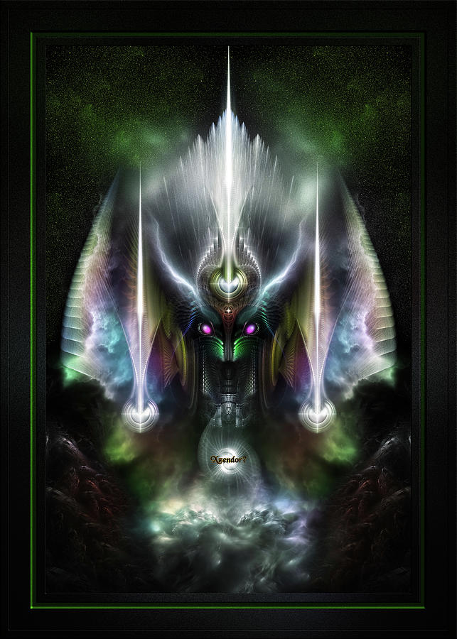 Tyrinan The Horikin God Of War Sci-Fi Fractal Art Composition by Xzendor7 Digital Art by Xzendor7