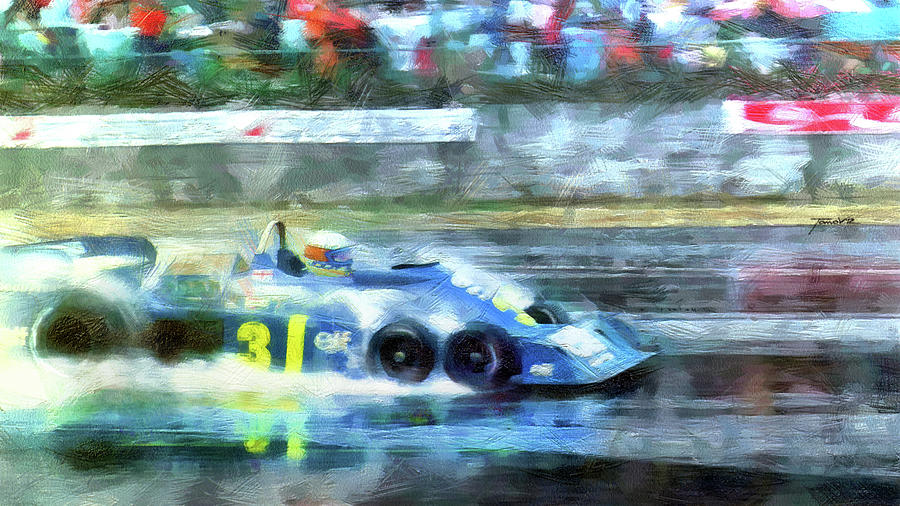 Tyrrell P34 Fuji Painting by Tano V-Dodici ArtAutomobile