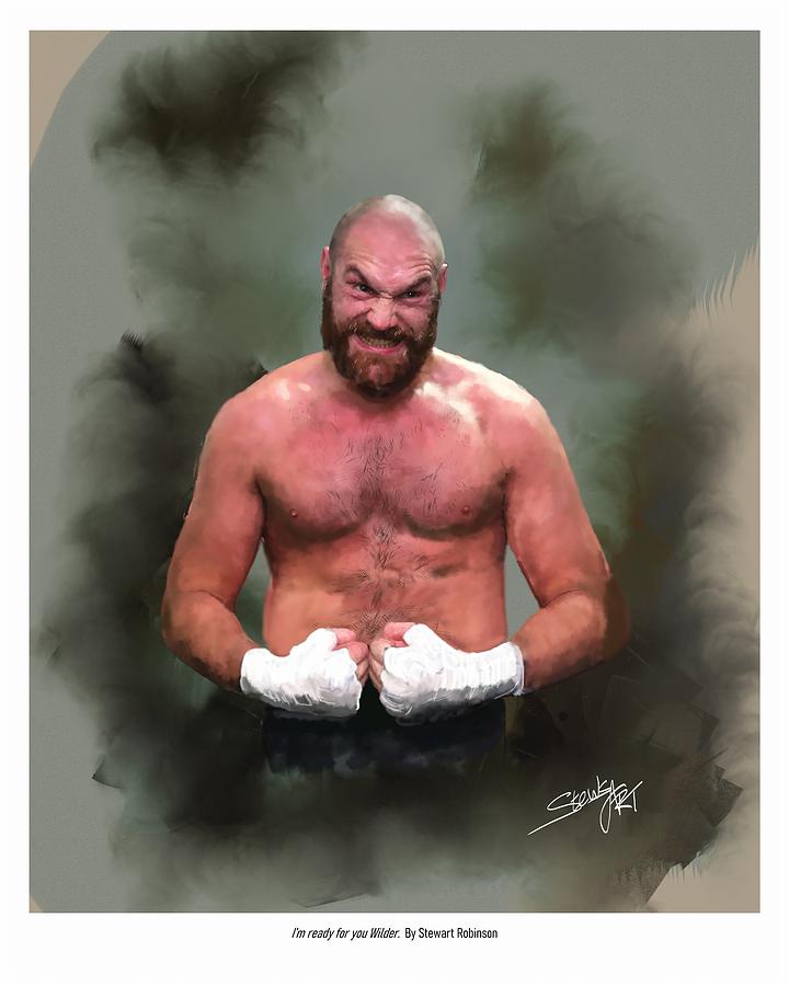 Tyson Fury Digital Art - Tyson Fury Boxer by Stewart Robinson
