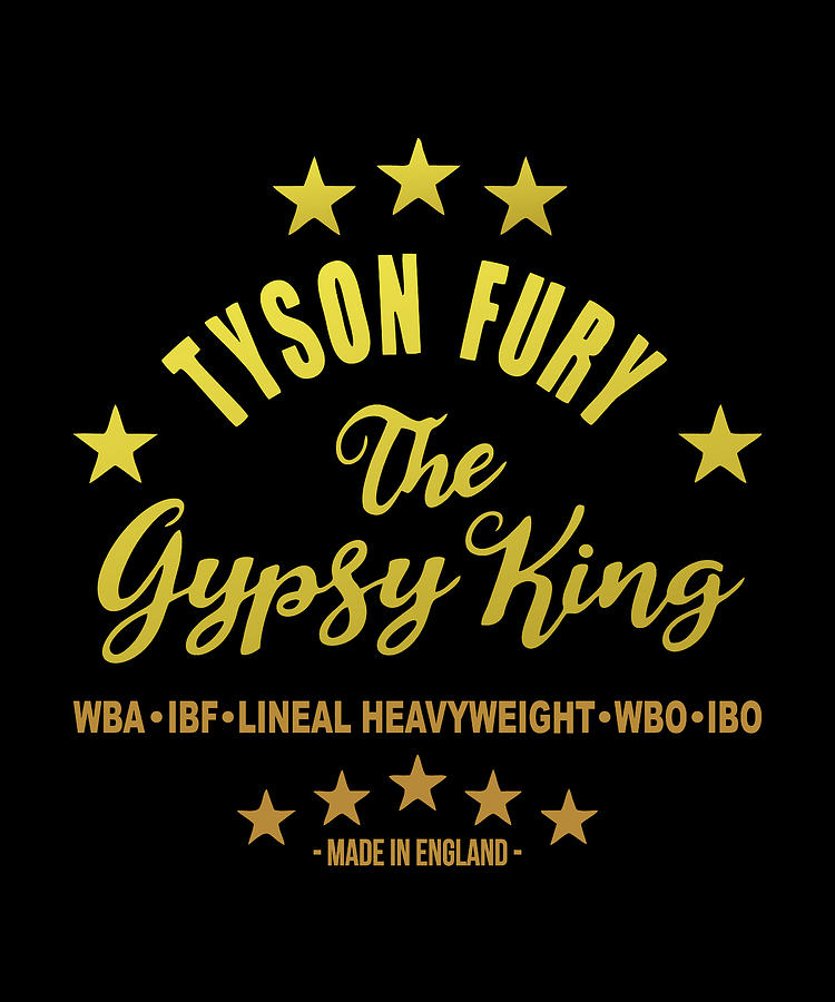 Tyson Fury Digital Art - Tyson Fury Gyspy King Made In England by Jensen Cena