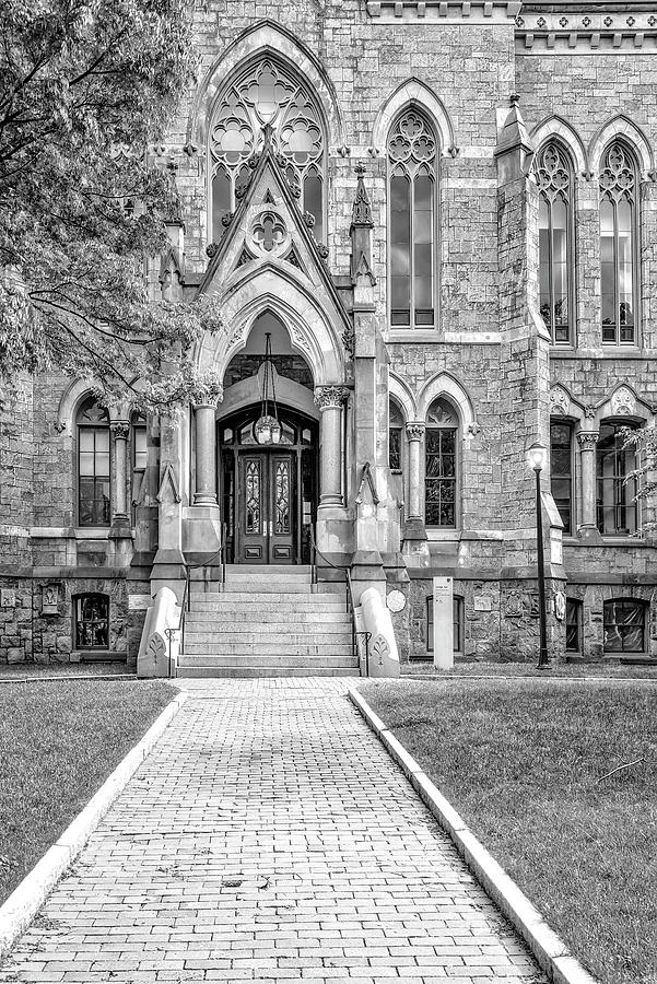 U-Penn College Hall BW Photograph by Susan Candelario