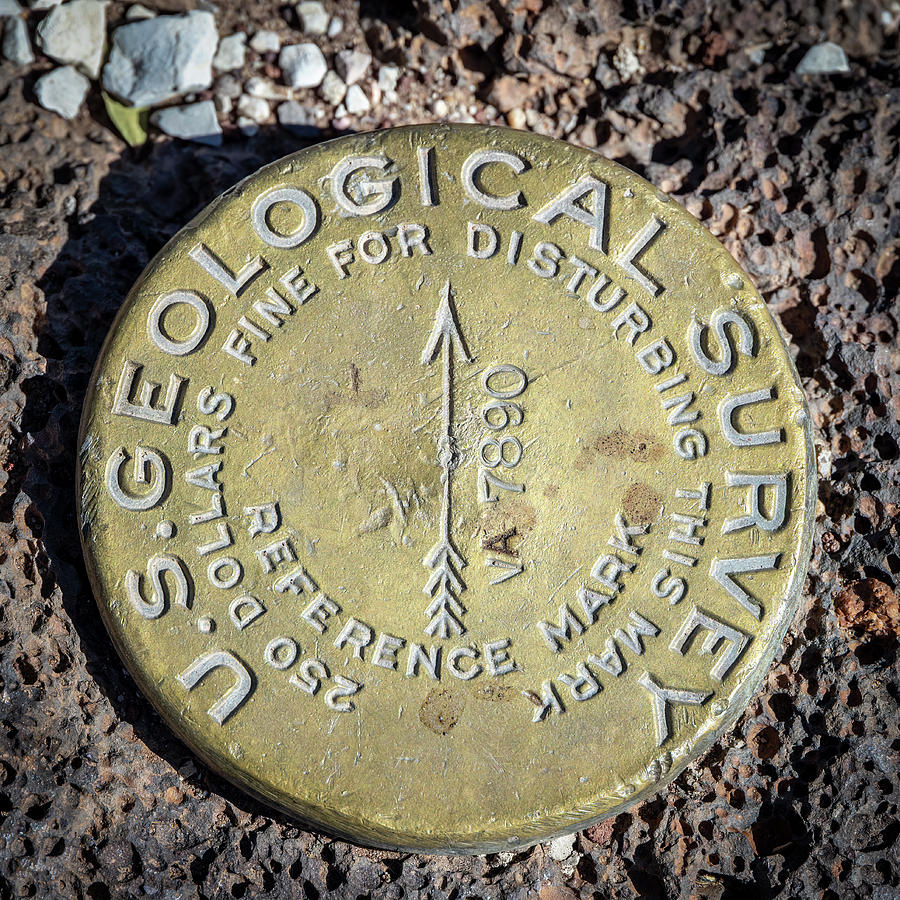 U. S. Geological Survey Reference Mark VA 7890 Photograph by Patti Deters