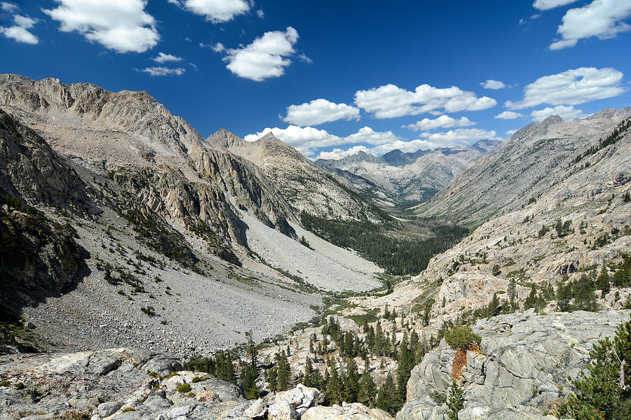 U-shaped valley in the High Sierra Nevada Photograph by Michele DAmico supersky77