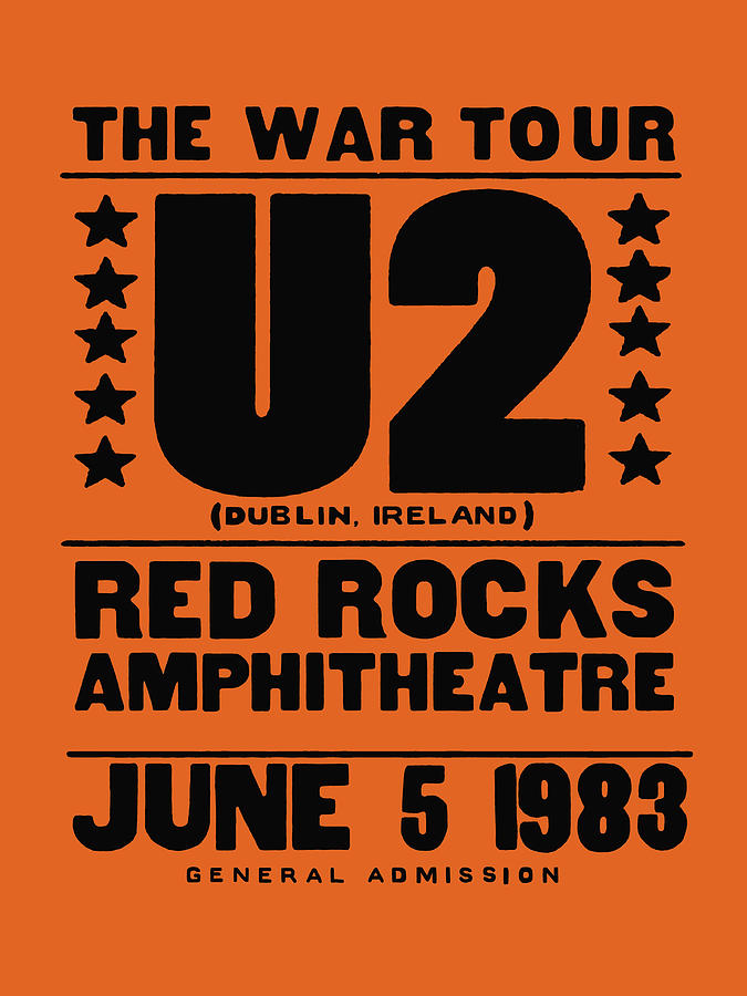 U2 Photograph - U2 Live at Red Rocks by Robert VanDerWal