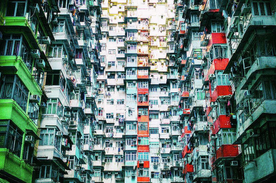 Uban Sunset, Yick Fat Building, Hong Kong Photograph by Eugene Nikiforov