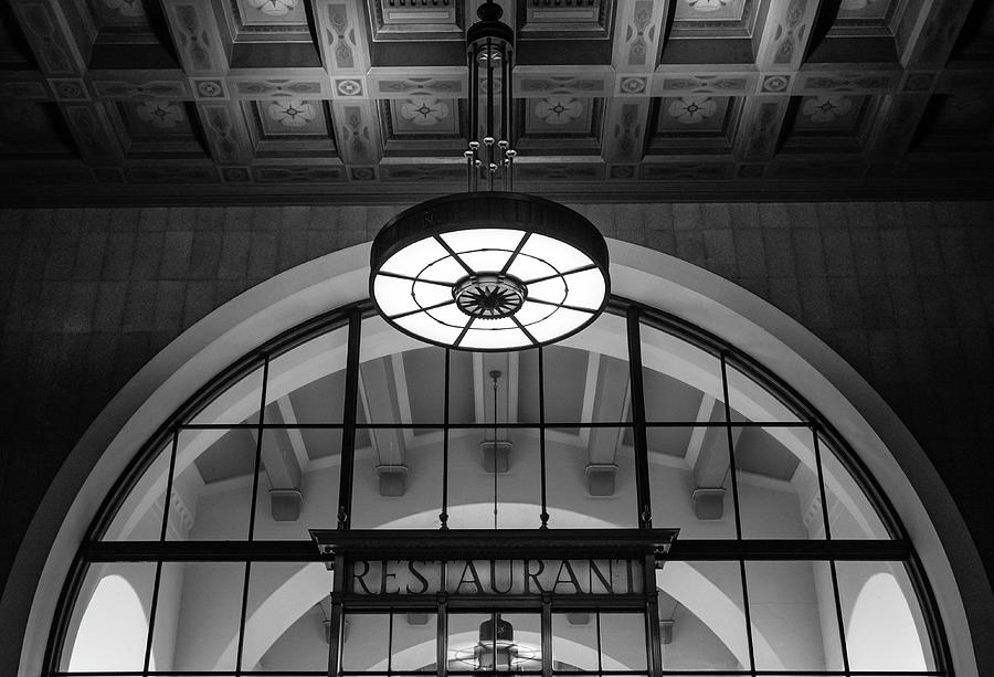 Union Station Restaurant Monochrome Photograph by Craig Brewer