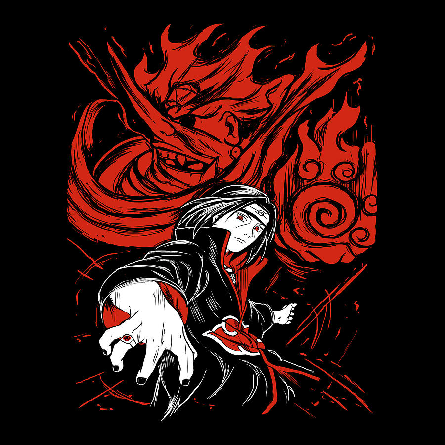 uchiha Itachi sharingan Drawing by Fine Art Anime - Pixels