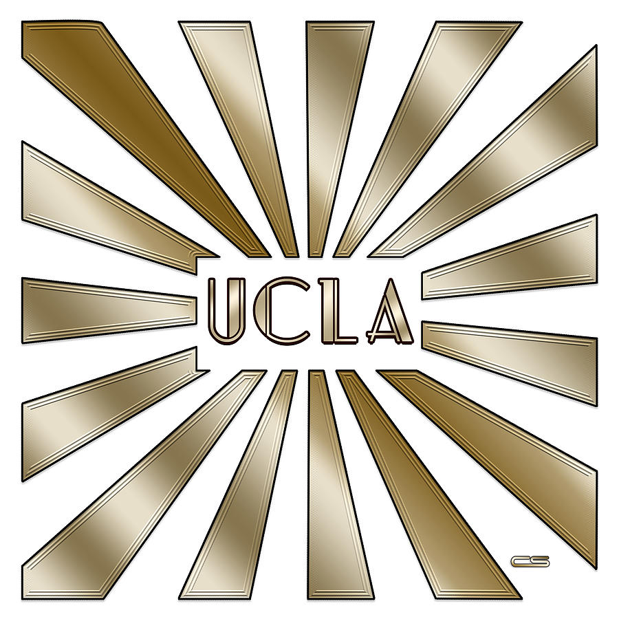 UCLA - Transparent Rays Digital Art by Chuck Staley