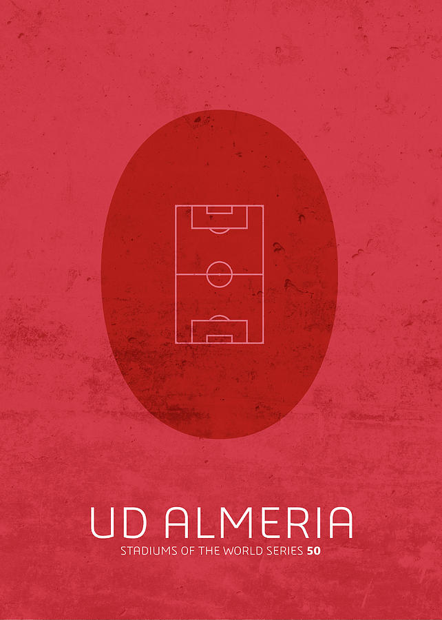 Football Mixed Media - UD Almeria Stadium Football Soccer Series by Design Turnpike