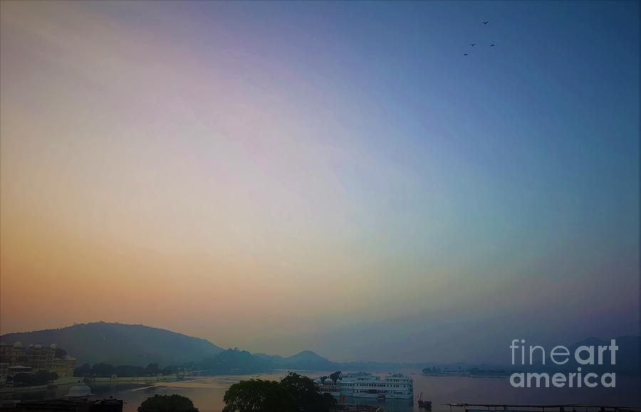 Udaipur dawn Photograph by Jarek Filipowicz