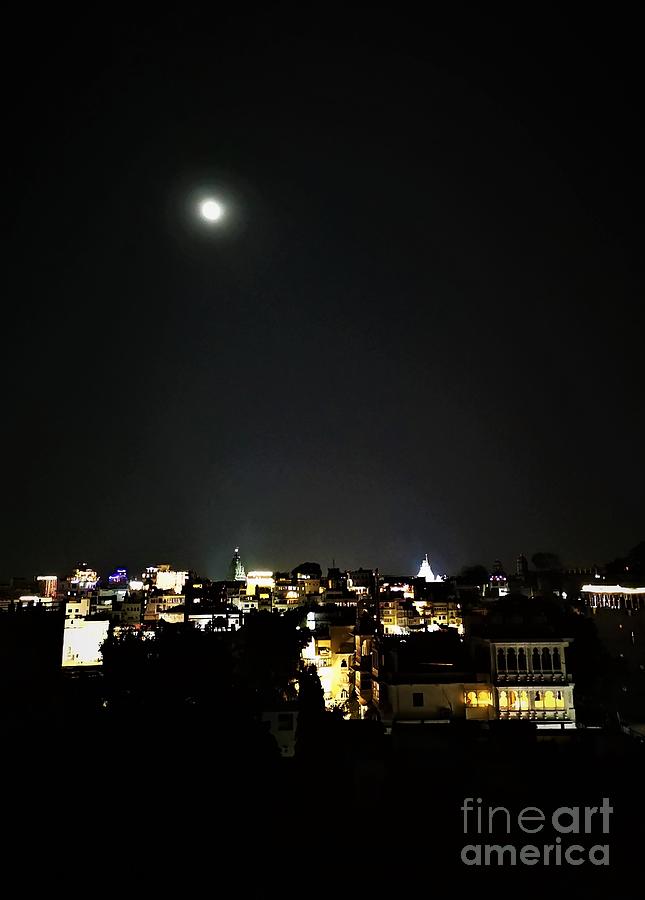 Udaipur Moon Photograph by Jarek Filipowicz