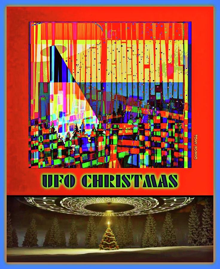 Ufo Christmas Digital Art by Tony Adamo Fine Art America