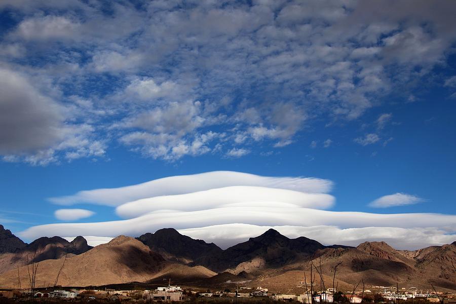 UFO Cloud Vortex New Mexico Photograph by Barbara Chichester