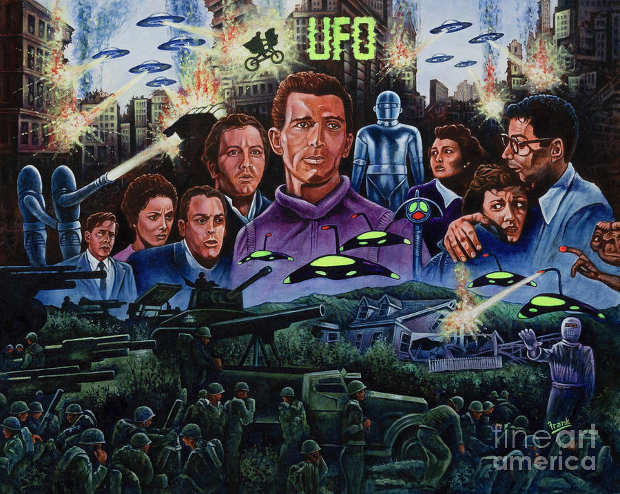 UFO Painting by Michael Frank
