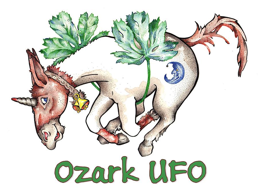 UFO Ozark Painting by Dawn Sperry