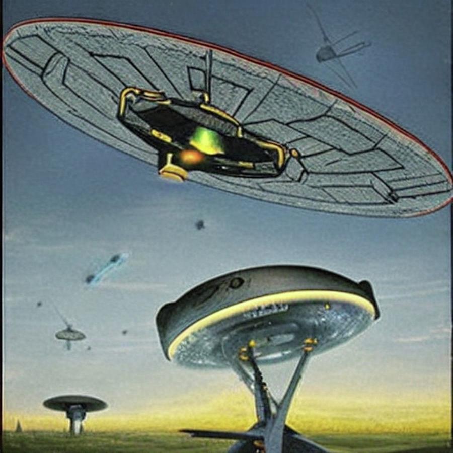 Ufo Radar Painting by Vladimir Ivkovic - Fine Art America