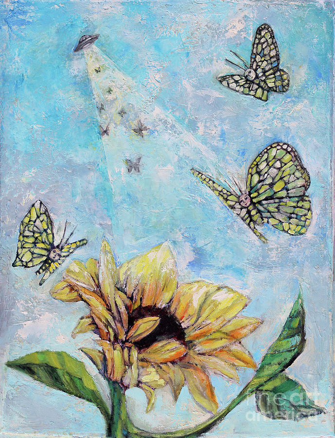 UFOflies Painting by Manami Lingerfelt