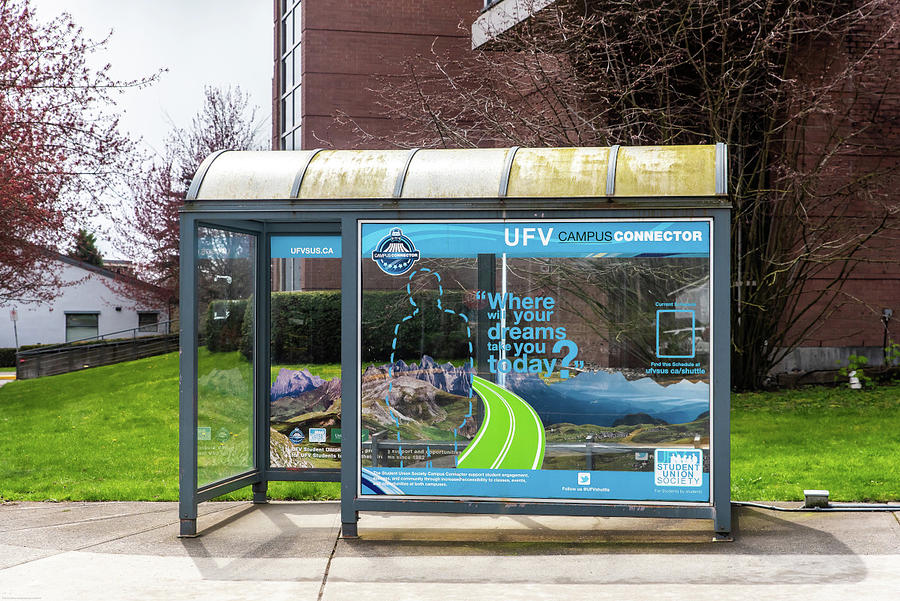 UFV Bus Stop Photograph by Tom Cochran