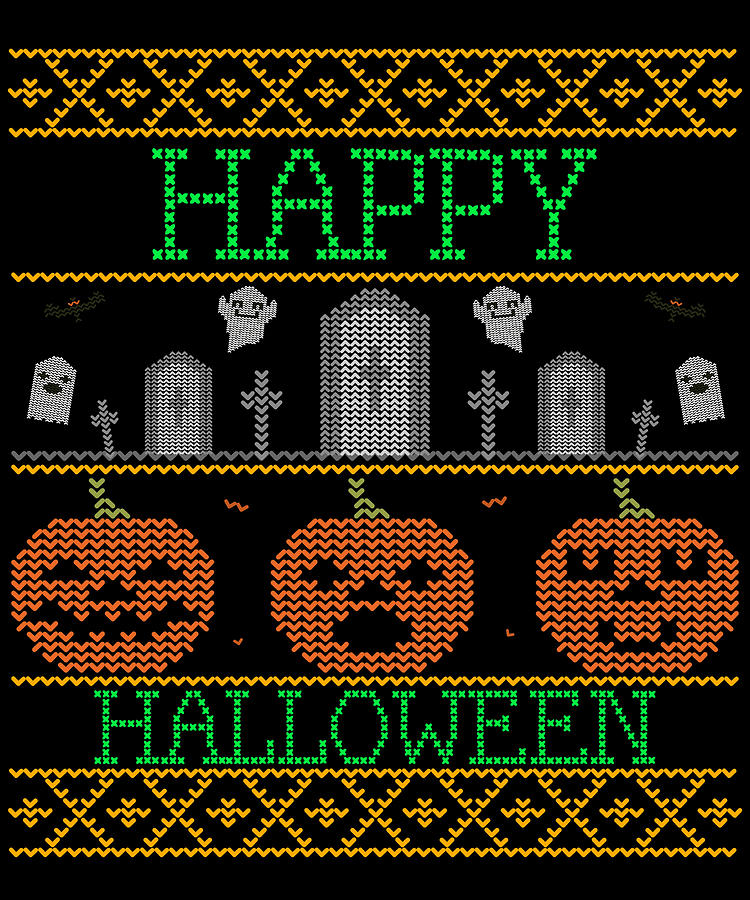 Ugly Halloween Sweater Digital Art by Flippin Sweet Gear