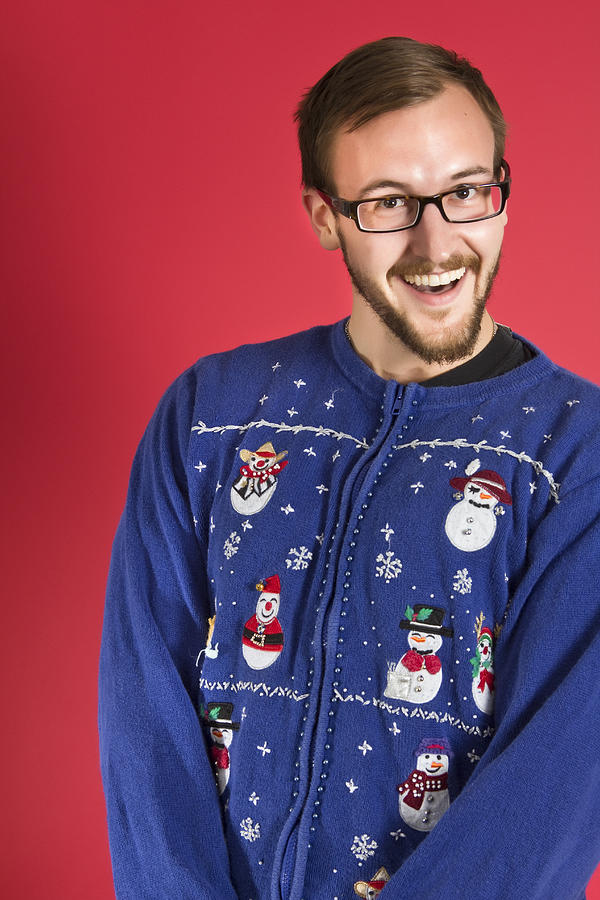 Ugly sweater geek Photograph by Blindtoy99